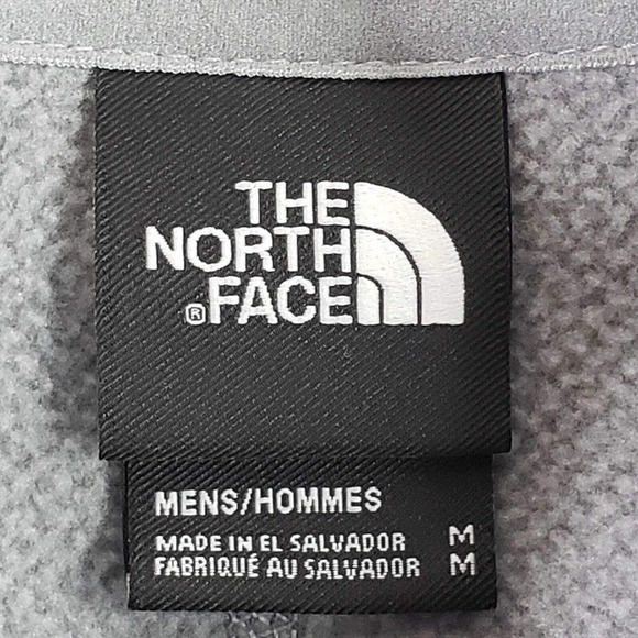 The North Face Stretch Knit Sweater Men's Medium Gray 1/4 Zip Modern Pullover - Picture 8 of 13